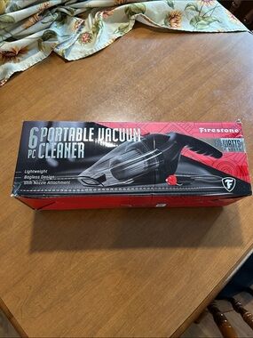 Firestone Black Portable Vacuum Cleaner - 6 Pc